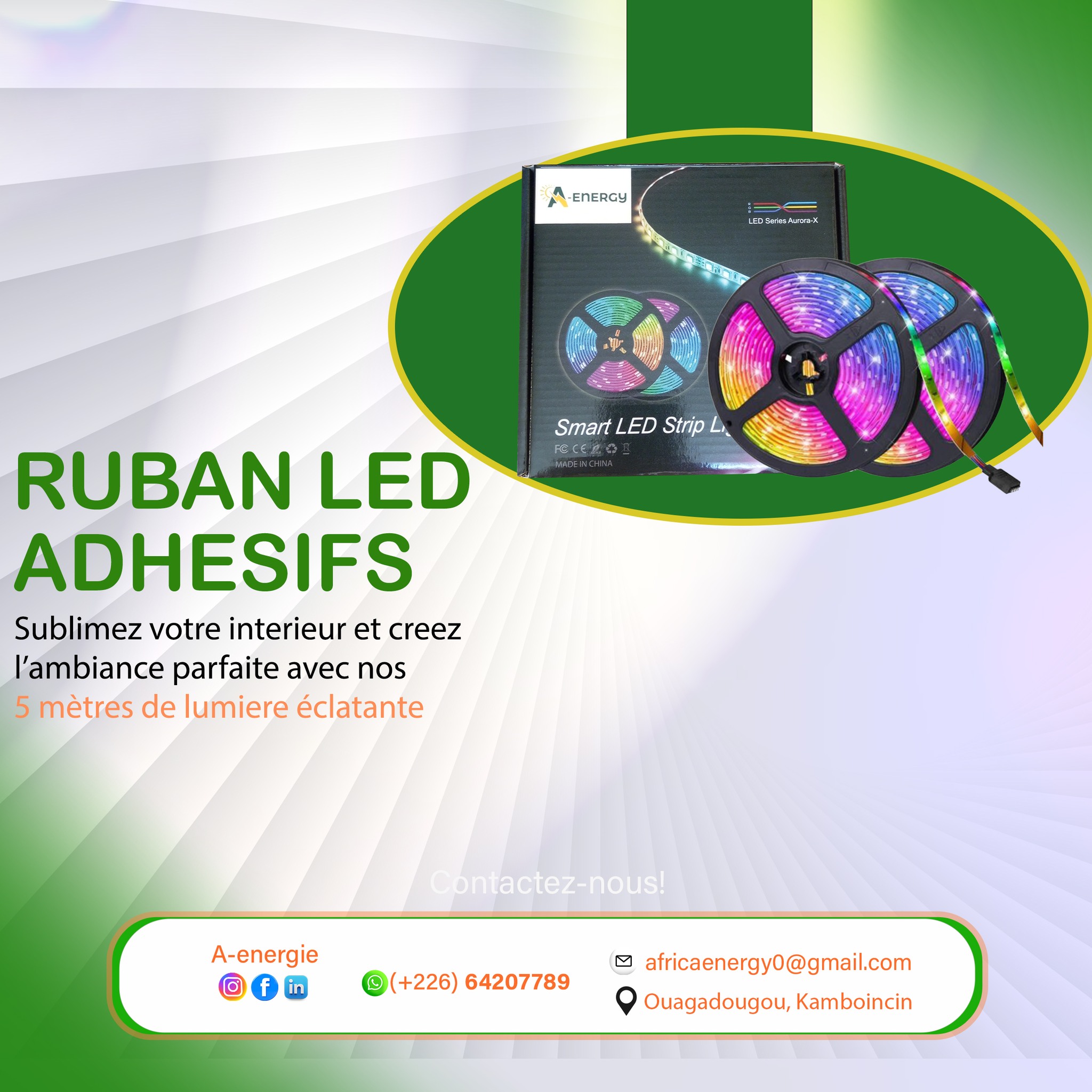Kit de Ruban led adhésif 